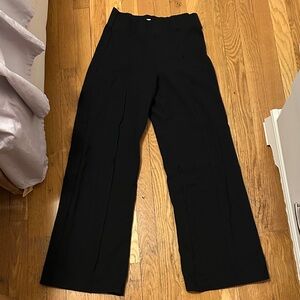 Abercrombie & Fitch Black Wide-Leg Trousers